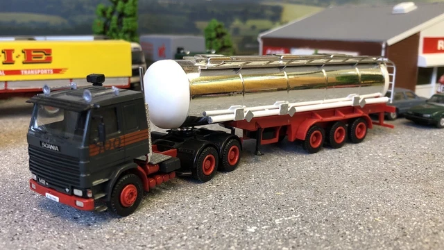 Herpa 1:87 – Camion Scania R 09 TL HZ + Remorque – Power Truck Show – Miniature HO