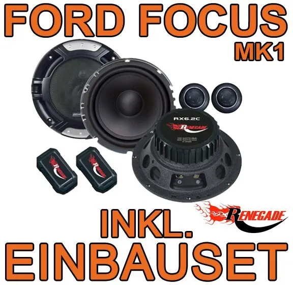 Ford Focus MK1 - Renegade 2-WEGE Frontsystem Lautsprecher Boxen Set hinten  NEU