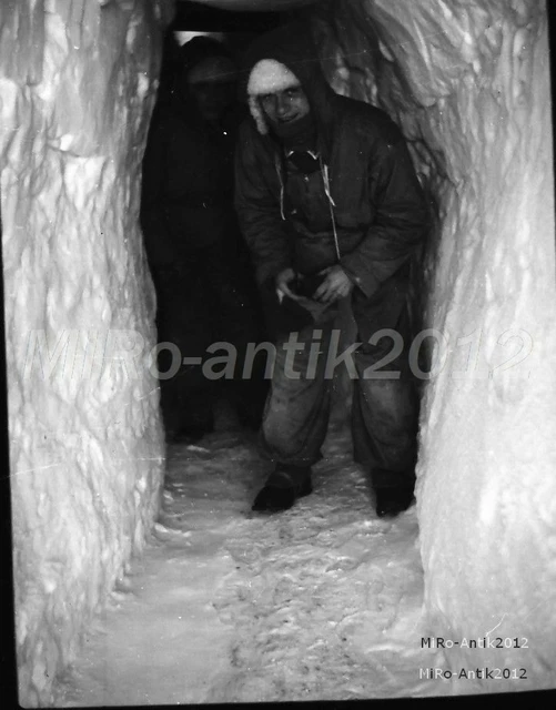 Foto-Negativ, WK2, NOR, Geb.Jg. in Geilo, Jäger im Schneebunker, 5026-913/15