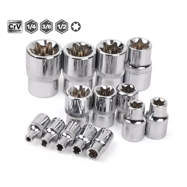 Ratchet Socket Wrench Torx Star Bit Repair Hand Tools Head for Torque Spanner