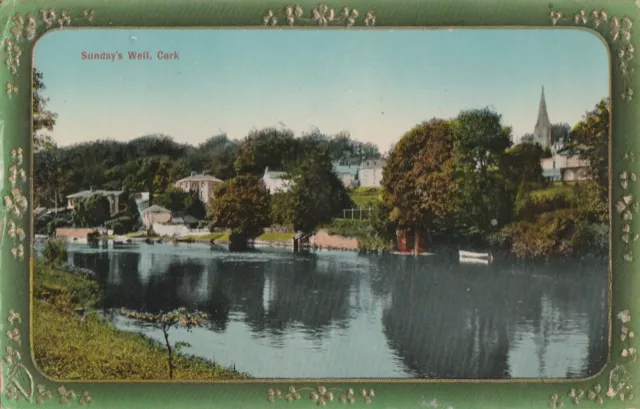 a irish cork county eire old antique postcard ireland sundays well