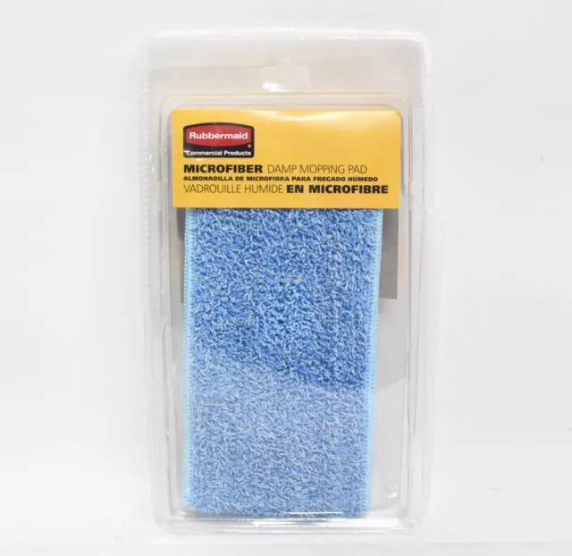 Rubbermaid Commercial Microfiber Flat Damp Mop Pad - FGQ40920BL00