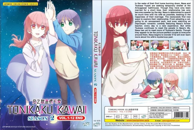 ANIME DVD~ENGLISH DUBBED~Tonikaku Kawaii Season 1+2(1-24End)All