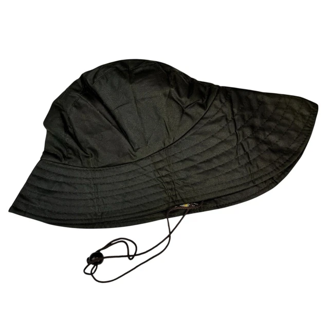 帽子 Paul Harnden Cloche PAUL HARNDEN COTTON Waxed Bucket Hat - Handmade, Excellent