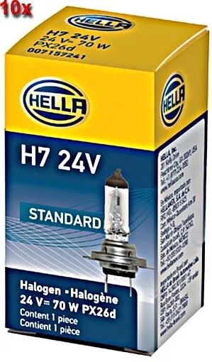 HELLA x10 Fog Light Bulb For DAF IVECO MERCEDES RENAULT ERF 79-22 8GH178555251