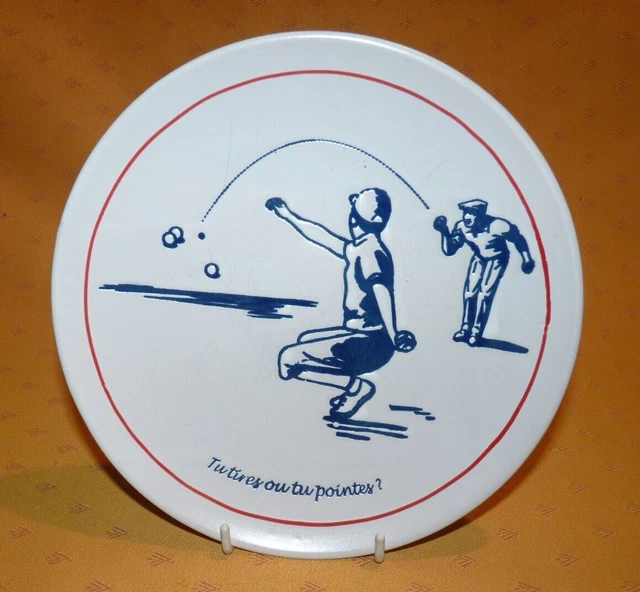Lot De 2 Assiettes Limoges - Motif Les Chats Dubout, Céramique Blanche Années 90