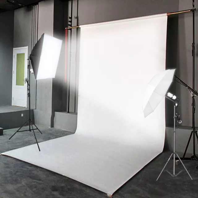 Pure White Photography Wall Backdrop Studio Photo Props Vinyl Background 5x7FT