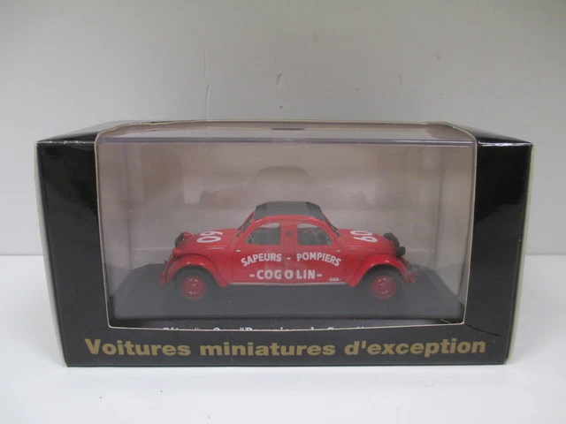 RARE MMT KIT Resine/Metal Monte 1992 Citroen 2Cv Bicephale Pompiers