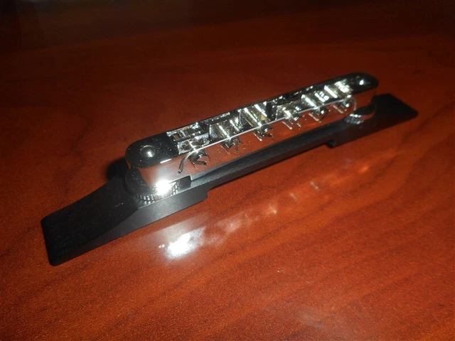 NEW Gretsch Adjustomatic Bridge Assembly - NICKEL WITH EBONY BASE - 006-0884-000