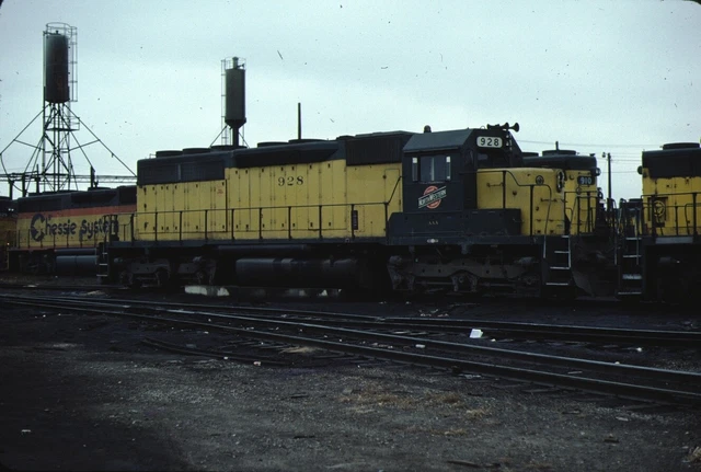 C&NW Chicago & North Western EMD SD40 Kodachrome original Kodak Slide