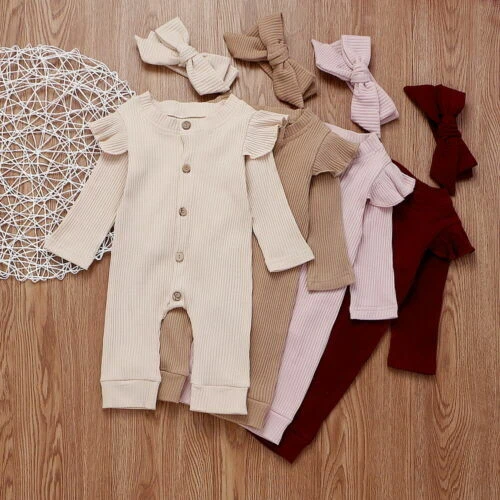 Set fasce body neonate bambine 2 pezzi abiti vestiti
