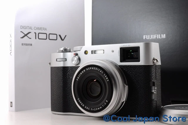 [1800 shots MINT in Box] Fujifilm Fuji X100V Silver 26.1 MP from JAPAN C517