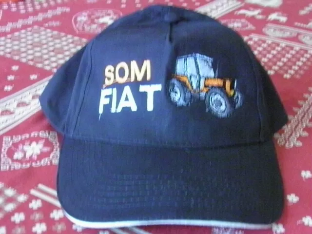 SOMECA FIAT TRACTOR CAP embroidery and exclusive creation