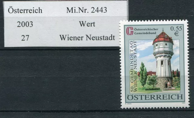 2003 Österreich - MiNr 2443 - Wiener Neustadt - postfrisch **