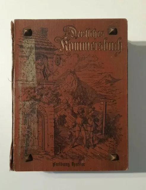 Deutsches Kommersbuch 1920 KStV Germania Münster Studentika