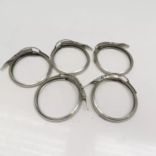 4" Stainless Steel Nordfab Style Duct Quick Connect Clamp Lot Of 5