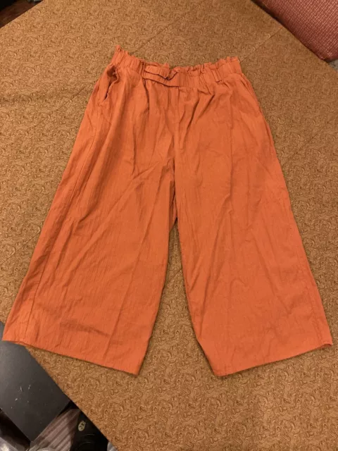 Shein Curve stretch pants womens xl Orange Red Size 1 Extra Large Cotton Stylish