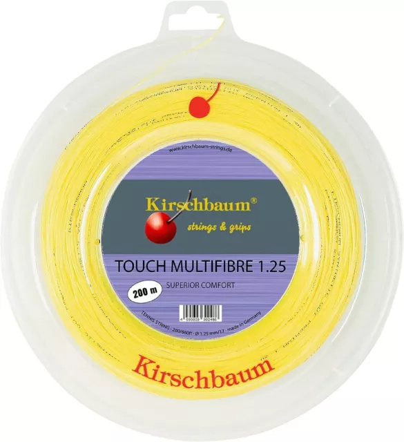KIRSCHBAUM TOUCH MULTIFIBRE Tennis Racket String - 200m Reel