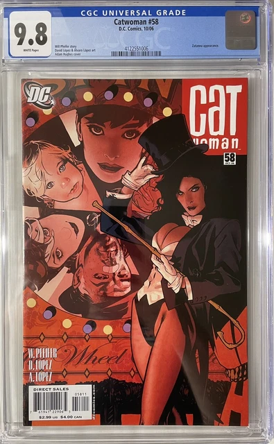 Catwoman #58 CGC 9.8 HIGH GRADE DC Comic KEY Adam Hughes Cover Zatanna App