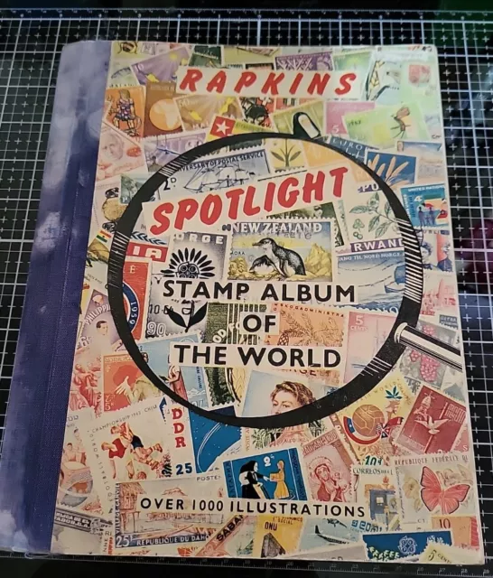 Vintage Rapkins 'Spotlight' Stamp Album Of The World. Some Stamps Included