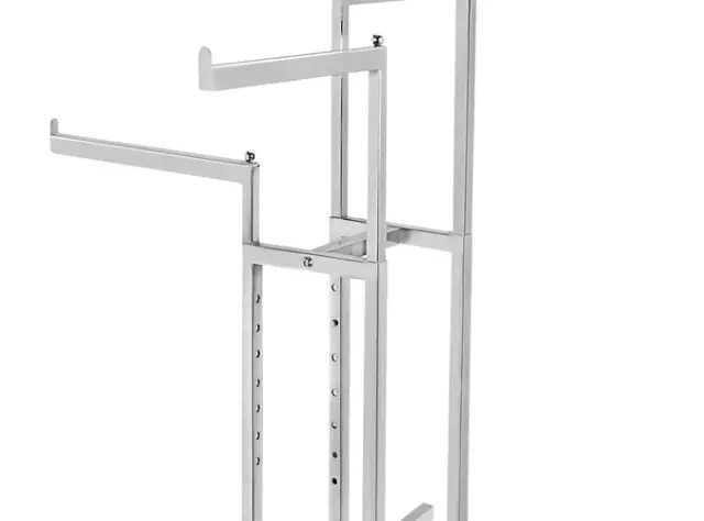 4 Way Clothing Rack With 4 Slanted Arms