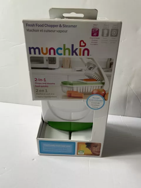 Munchkin 2-in-1 Fresh Food Chopper And Steamer Baby Food Made Easy
