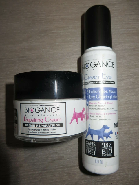 BIOGANCE LOTION CONTOUR YEUX + CREME REPARATRICE Chiens chats