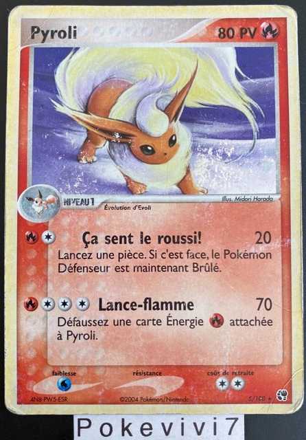 Carte Pokemon PYROLI 5/100 Holo Bloc EX Tempête de Sable FR