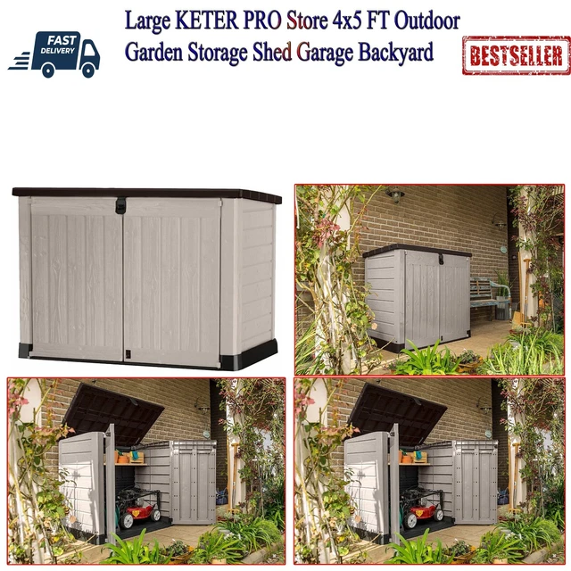 KETER STORE IT Out MAX Garden Lockable Storage Box XL Shed Outside Bike