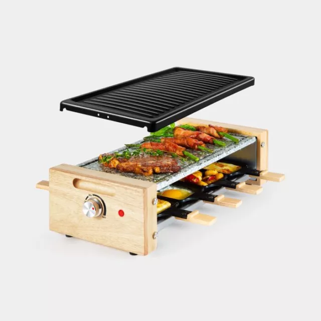 Cecotec Raclette Cheese&Grill 6000 Black. Power 600 W, Grill Function,  Stainless