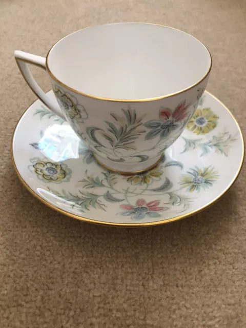 Minton Vanessa Cup And Saucer Good Condition No Chips Or Cracks