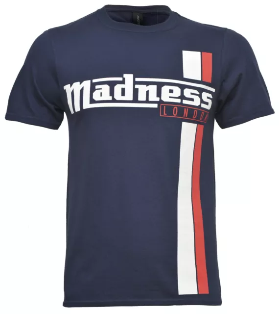 Madness T Shirt Stripes Official Striped Band Logo New S-2XL