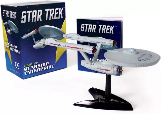 Star Trek: Enterprise - TOS Modello In Scala 1:2000 Con Luci E Libro Illustrato