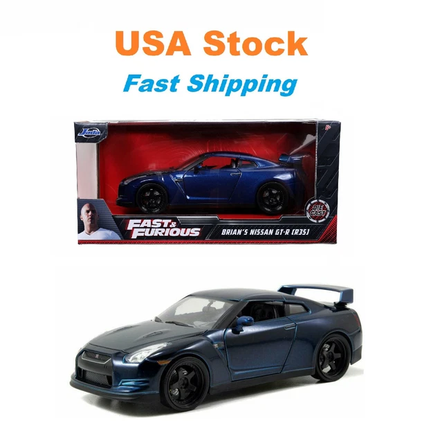 Voiture Miniature GTR R35 Fast And Furious - 1/24 - Portes, Capot Et Coffre Ouvrants - Métal - 5