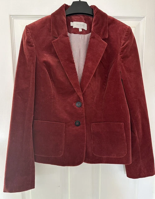 HOBBS LONDON - CORDUROY BLAZER JACKET SMART CASUAL COAT FORMAL Size 12