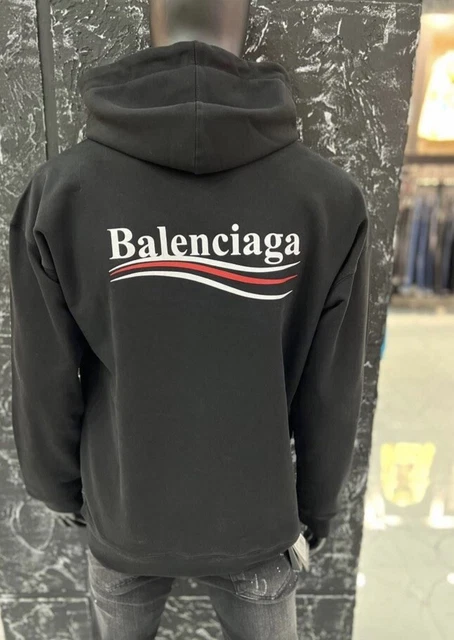 Felpa balenciaga sales scritta dietro