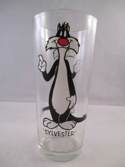 Sylvester 1973 Warner Bros.Pepsi Collector Series Glass Brockway LUN White