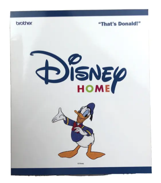Tarjeta de diseño de máquina de bordar Brother Disney That's Donald Duck Difícil de encontrar