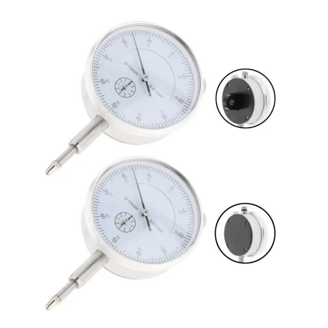 Mechanical Dial Indicator Instrument White Face Professional Vertical Scale