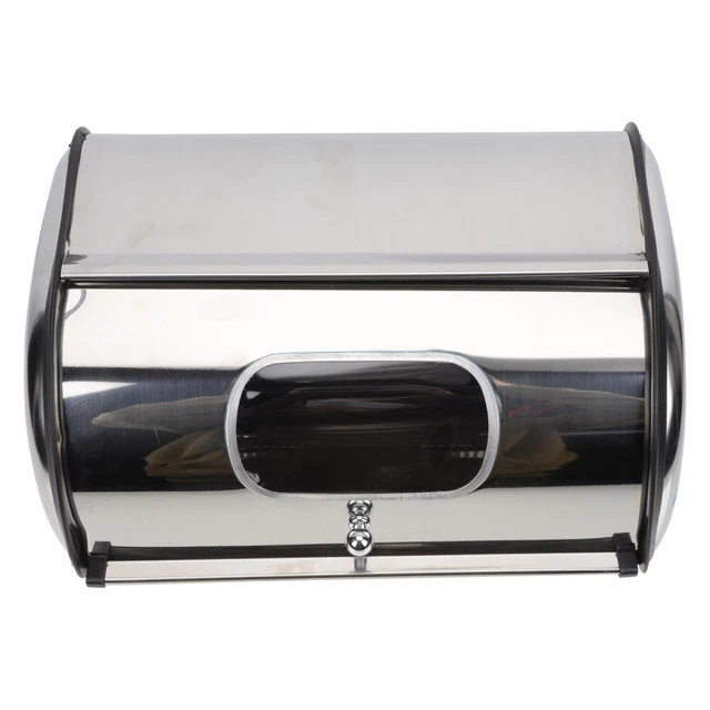 Caja de almacenamiento para pan recipiente para pasteles con tapa recipiente de acero inoxidable