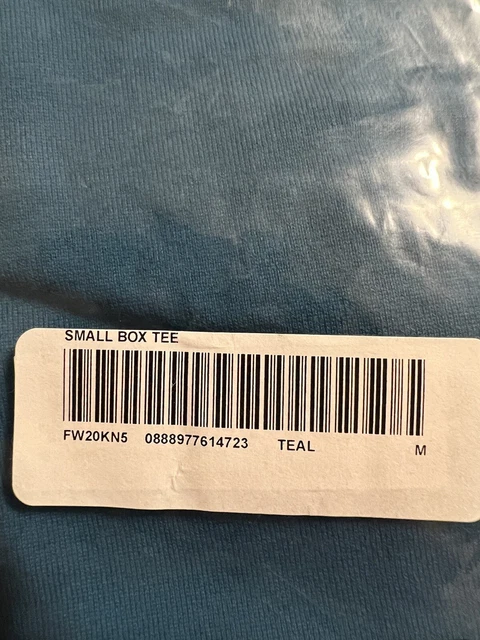Supreme Small Box T-Shirt Teal Medium. Brand New Never Worn