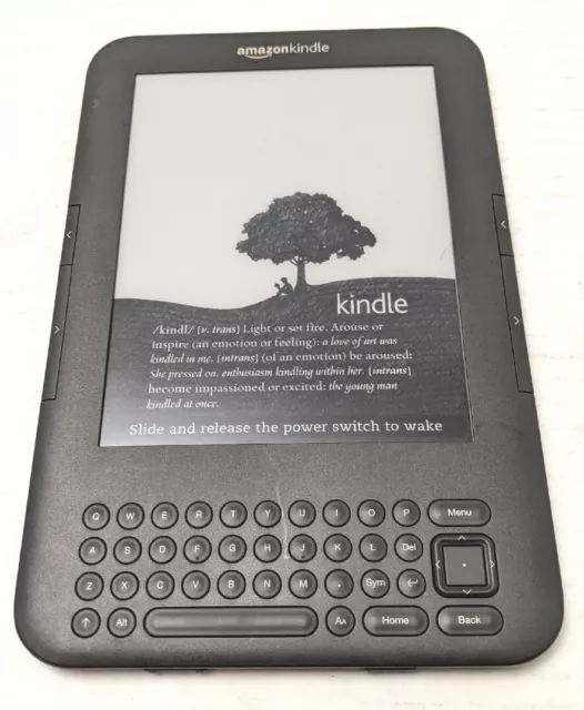 Amazon Kindle Keyboard 3, Wi-Fi, 6" 4GB, D00901 3rd Generation Battery Only 5 %