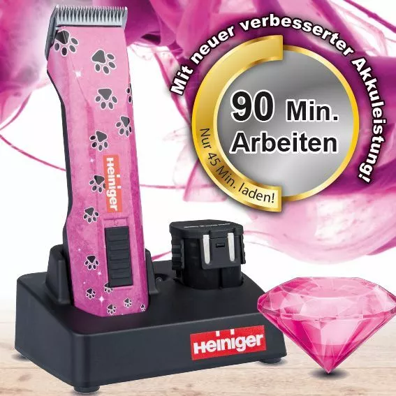 Heiniger Saphir Style Limited Edition Pink Akku -/ Schermaschine Mit Scherkopf