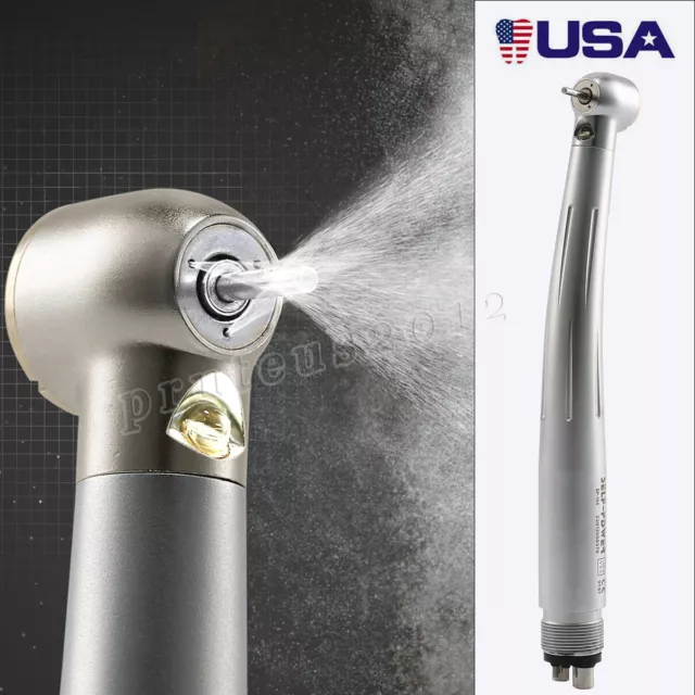 NSK Style Dental Fiber Optic LED E-generator High Speed Handpiece Turbine 4 HOLE