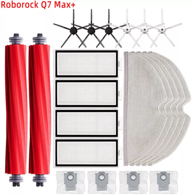 Für Roborock Q7 Max/Q7 Max+ T8 Ersatzteile Zubehör Set Hauptbürste HEPA Filter