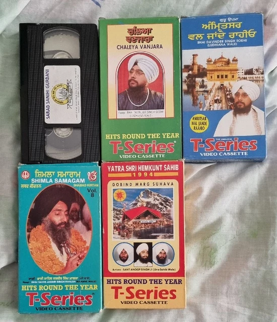 5 PUNJABI SIKH Gurbani VHS. Punjabi VHS FILM. Punjabi Tape £50.00