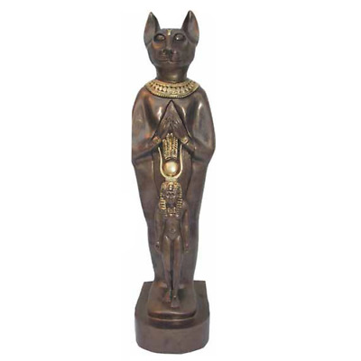 Scultura Egitto Dea Gatti Bastet Statue Egiziano Statua Statue Faraone