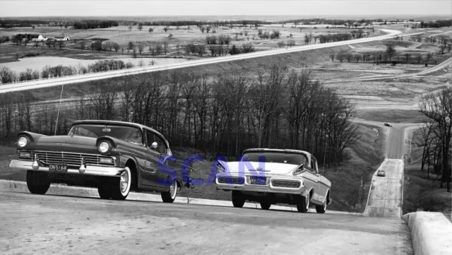 1957 Ford Mercury Road testing on Romeo proving grounds 6 x 11 photograph