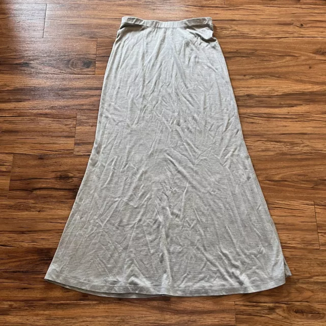 Eileen Fisher Womens Elastic Waist A line Skirt Silk blend Size XS Extra Small