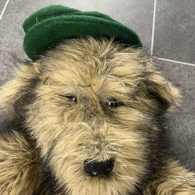 WOODLANDS KENNEL PUPPETS Large Dog Hat And Glasses Vintage Made In UK